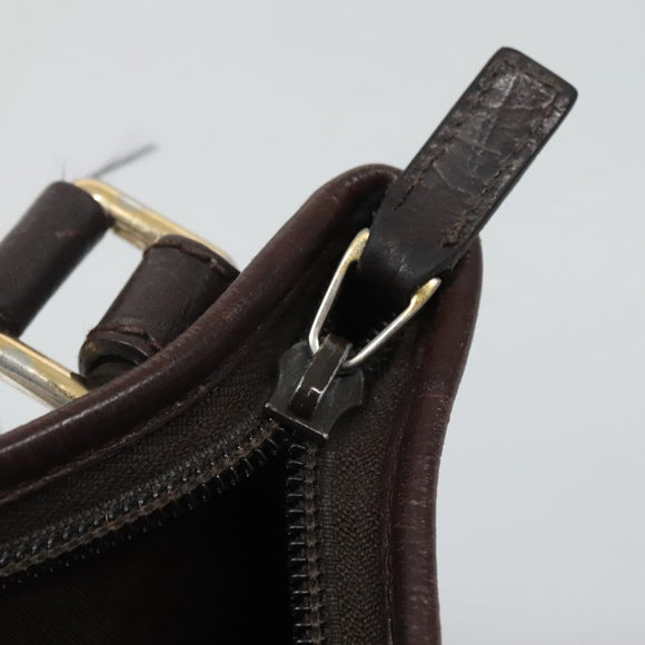 GUCCI GG Canvas Shoulder Bag Brown 257246 Auth bs22316