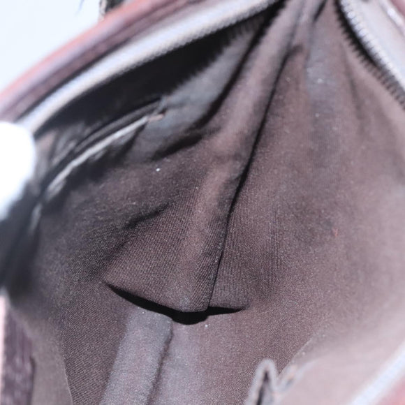 GUCCI GG Canvas Shoulder Bag Brown 257246 Auth bs22316