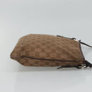 GUCCI GG Canvas Shoulder Bag Brown 257246 Auth bs22316-3