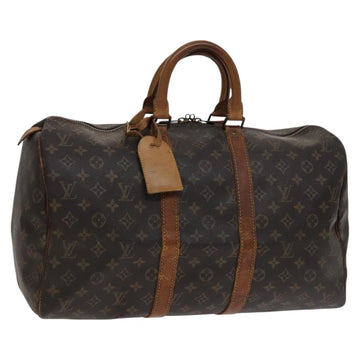 LOUIS VUITTON Monogram Keepall 45 Boston Bag M41428 LV Auth bs22332