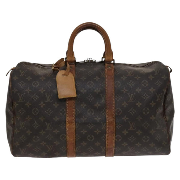 LOUIS VUITTON Monogram Keepall 45 Boston Bag M41428 LV Auth bs22332