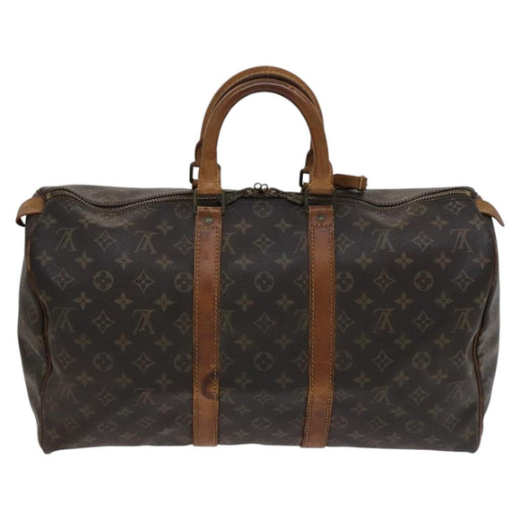 LOUIS VUITTON Monogram Keepall 45 Boston Bag M41428 LV Auth bs22332