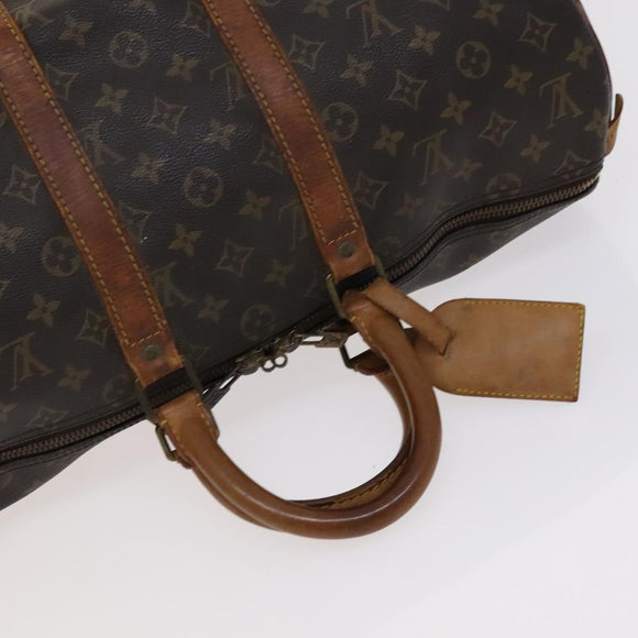 LOUIS VUITTON Monogram Keepall 45 Boston Bag M41428 LV Auth bs22332