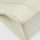 PRADA Hand Bag Patent leather White Auth bs22343-11