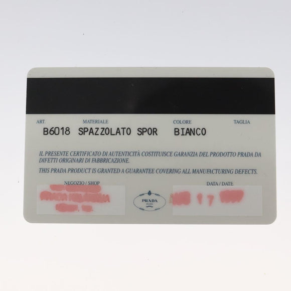 PRADA Hand Bag Patent leather White Auth bs22343