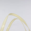 PRADA Hand Bag Patent leather White Auth bs22343-8