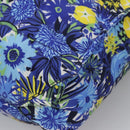 PRADA Flower Tote Bag Nylon Blue Auth bs22344-14