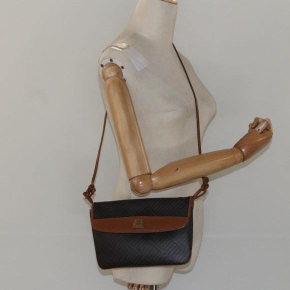 GIVENCHY Shoulder Bag PVC Black Auth bs22358