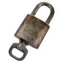LOUIS VUITTON Padlock metal Silver LV Auth bs22362-1