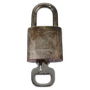 LOUIS VUITTON Padlock metal Silver LV Auth bs22362-2