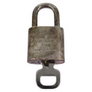 LOUIS VUITTON Padlock metal Silver LV Auth bs22362-3