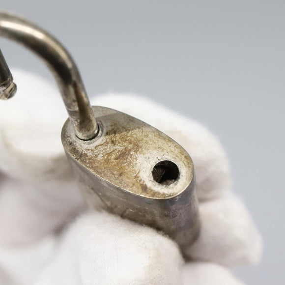 LOUIS VUITTON Padlock metal Silver LV Auth bs22362