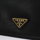 PRADA iPad Case Safiano leather Black Auth bs22372-9