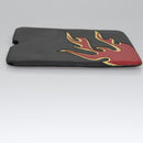 PRADA iPad Case Safiano leather Black Auth bs22372-4