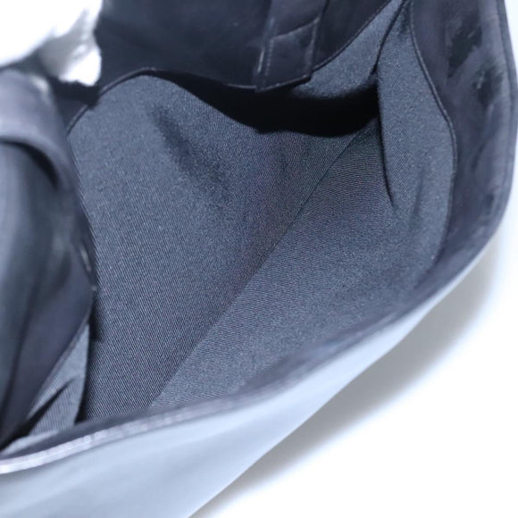 CHANEL Shoulder Bag Leather Black CC Auth bs22384