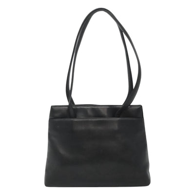 CHANEL Shoulder Bag Leather Black CC Auth bs22384 - 0