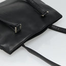 CHANEL Shoulder Bag Leather Black CC Auth bs22384-6
