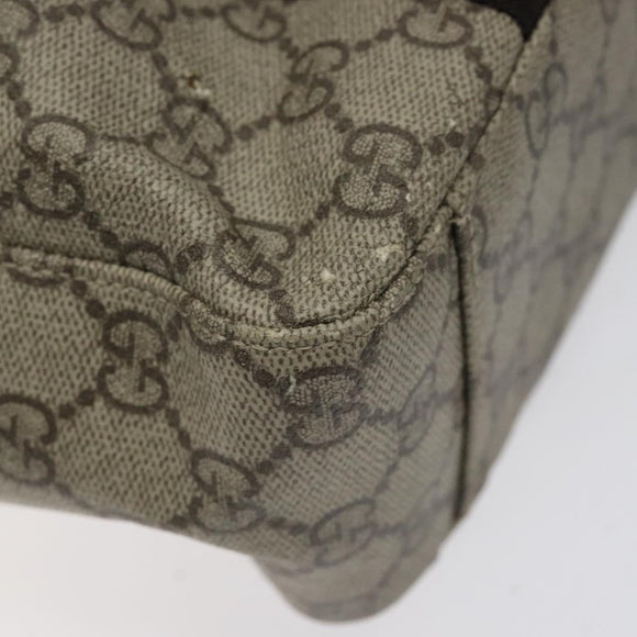 GUCCI GG Supreme Tote Bag PVC Beige 141976 Auth bs22395