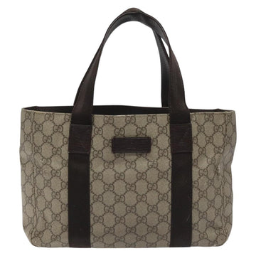 GUCCI GG Supreme Tote Bag PVC Beige 141976 Auth bs22395 - 0