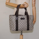 GUCCI GG Supreme Tote Bag PVC Beige 141976 Auth bs22395-21