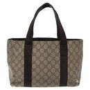 GUCCI GG Supreme Tote Bag PVC Beige 141976 Auth bs22395-2