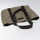 GUCCI GG Supreme Tote Bag PVC Beige 141976 Auth bs22395-6