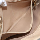 CHANEL Matelasse Chain Shoulder Bag Lamb Skin Beige CC Auth bs22414-12