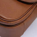 Burberrys Shoulder Bag Leather Brown Auth bs22432-9