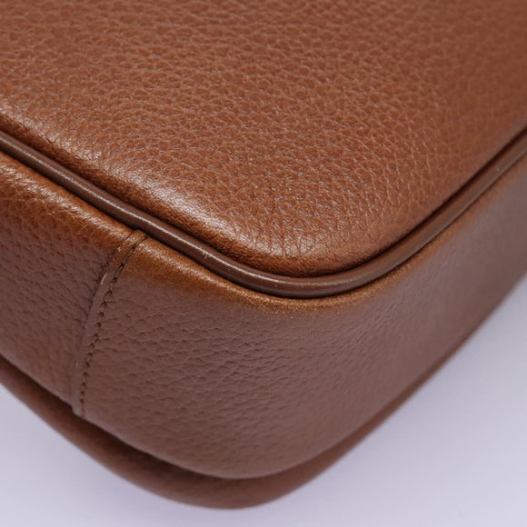 Burberrys Shoulder Bag Leather Brown Auth bs22432