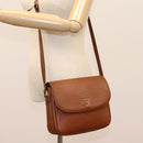 Burberrys Shoulder Bag Leather Brown Auth bs22432-23
