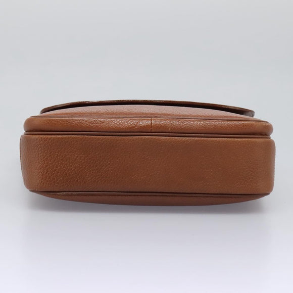 Burberrys Shoulder Bag Leather Brown Auth bs22432