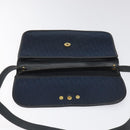 Christian Dior Trotter Canvas Shoulder Bag Navy Auth bs22436-11