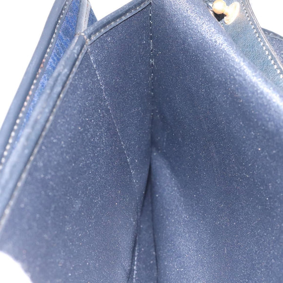 Christian Dior Trotter Canvas Shoulder Bag Navy Auth bs22436