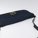 Christian Dior Trotter Canvas Shoulder Bag Navy Auth bs22436-6