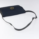 Christian Dior Trotter Canvas Shoulder Bag Navy Auth bs22436-7