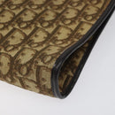 Christian Dior Trotter Canvas Shoulder Bag Brown Auth bs22437-10