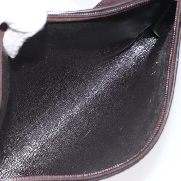 Christian Dior Trotter Canvas Shoulder Bag Brown Auth bs22437