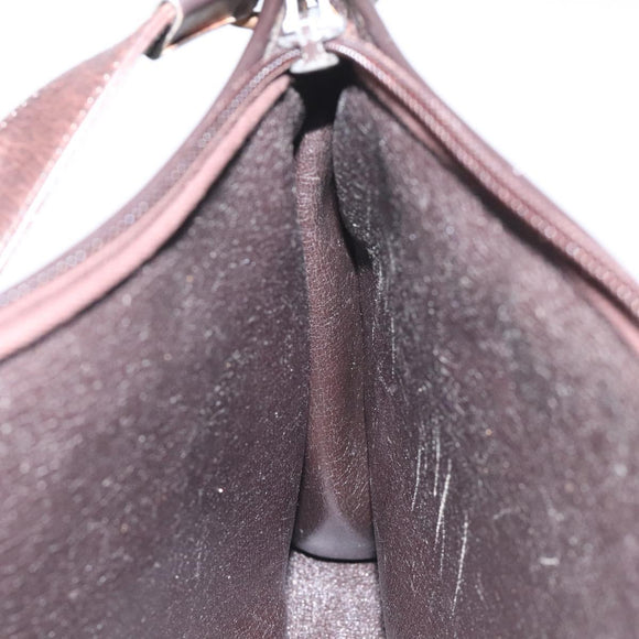 Christian Dior Trotter Canvas Shoulder Bag Brown Auth bs22437