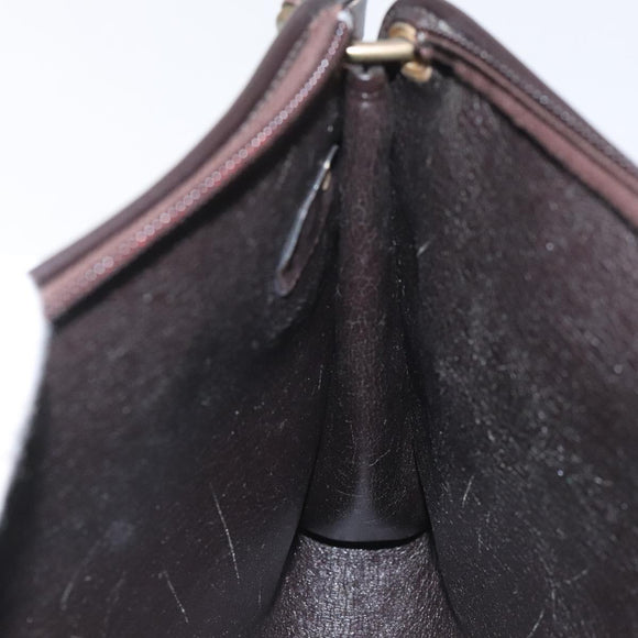 Christian Dior Trotter Canvas Shoulder Bag Brown Auth bs22437
