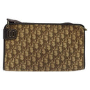 Christian Dior Trotter Canvas Shoulder Bag Brown Auth bs22437-2