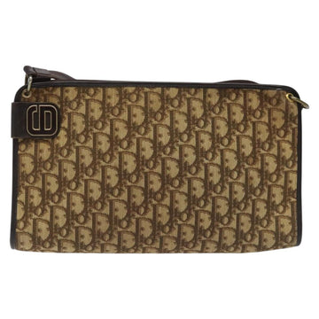 Christian Dior Trotter Canvas Shoulder Bag Brown Auth bs22437 - 0