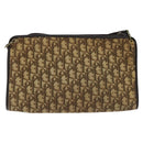 Christian Dior Trotter Canvas Shoulder Bag Brown Auth bs22437-2