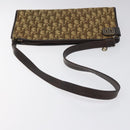 Christian Dior Trotter Canvas Shoulder Bag Brown Auth bs22437-7