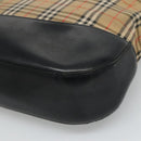 Burberrys Nova Check Shoulder Bag Canvas Beige Auth bs22440-9