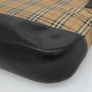 Burberrys Nova Check Shoulder Bag Canvas Beige Auth bs22440-15