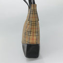 Burberrys Nova Check Shoulder Bag Canvas Beige Auth bs22440-3