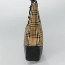 Burberrys Nova Check Shoulder Bag Canvas Beige Auth bs22440-4