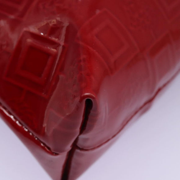 Gianni Versace Pouch Enamel Red Auth bs22441