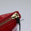 Gianni Versace Pouch Enamel Red Auth bs22441-9