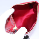 Gianni Versace Pouch Enamel Red Auth bs22441-11